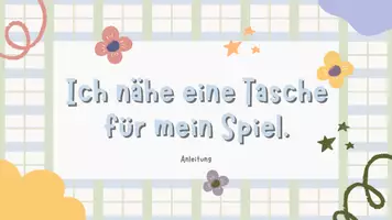 Vorschau - Präsentationen/Tafelbilder - Tasche nähen - Deckblatt