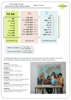 Vista previa - Tarjetas / Manipulativos - Verb To Be: explanation + game practice. - Portada
