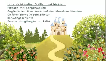 Vorschau - Stundenentwürfe - Differenzierte Unterrichtsreihe: Messen mit Körpermaßen Klasse 2 - Deckblatt