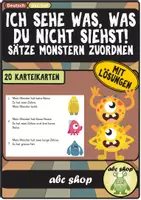 Vorschau - Arbeitsblätter - Ich sehe was, was du nicht siehst - Monster Edition (Sätze Bildern zuordnen, DaZ/DaF) - Deckblatt