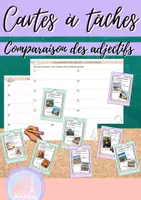 Vorschau - Unterrichtsreihen - Cartes à tâches: Comparaison des adjectifs - Deckblatt