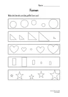 Vorschau - Arbeitsblätter - Formen - Deckblatt