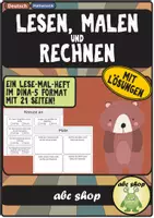 Vorschau - Arbeitsblätter - Lesen, Malen und Rechnen im Anfangsunterricht (Selbstlernheft) - Deckblatt