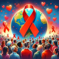 Vorschau - Arbeitsblätter - Welt AIDS Tag - HIV - Infotext + Aufgaben zum Leseverstehen / Textverständnis - Deckblatt