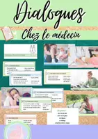 Vorschau - Arbeitsblätter - Dialoge: Chez le médecin - Deckblatt