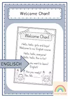 Vorschau - Text - Welcome Chant - Englisch (Spruch zur Begrüßung) - Deckblatt