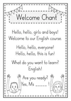 Vorschau - Text - Welcome Chant - Englisch (Spruch zur Begrüßung) - Seite 1