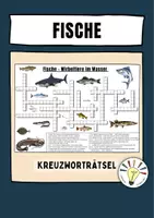 Vorschau - Arbeitsblätter - Fische (Kreuzworträtsel) - Deckblatt