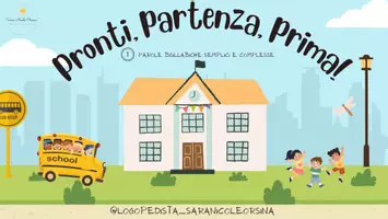 anteprima - Materiale interattivo - 1. Pronti, partenza, prima! Parole bisillabiche - Pagina di copertina