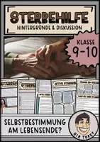 Vorschau - Stundenentwürfe - Sterbehilfe Klasse 9 10 - Deckblatt