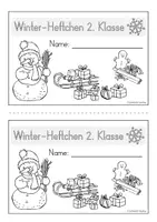 Vorschau - Arbeitsblätter - Winter-Heftchen 2. Klasse: 16 Seiten - Seite 2