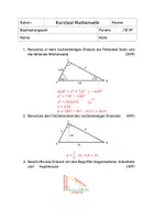 Vorschau - Test - Kurztest: Wdh. Dreiecke und Trigonometrische Verhältnisse - Seite 3