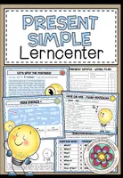 Vorschau - Stationenlernen - SIMPLE PRESENT - Lerncenter/Lerntheke - Deckblatt