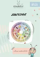 Vorschau - Mal- und Bastelvorlagen - Jahresuhr - Vorlage + Lapbook - PDF - handgezeichnet - Jahreskreis - Seite 1