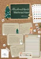 Vorschau - Stationenlernen - Abschreibtexte Weihnachten & Winter I differenziert - Deckblatt