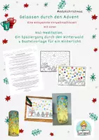 Vorschau - Mal- und Bastelvorlagen - #Edukichristmas winterliche Mal-Meditation und Bastelvorlage Winter - Deckblatt