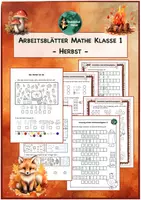 Vorschau - Arbeitsblätter - Arbeitsblätter Mathe Herbst Klasse 1, Halloween - Deckblatt