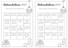 Vorschau - Spiele - Bingo - Weihnachtsferien - Seite 1
