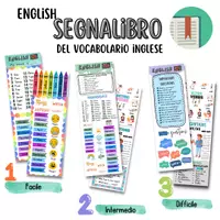 anteprima - Flashcard - Segnalibro del vocabolario inglese - Pagina di copertina