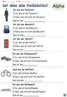 Vorschau - Arbeitsblätter - Übung "Ist das die Polizistin?" Achtung, Notfall!- DaZ / DaF / Deutsch - Seite 2