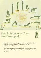 Vorschau - Poster - Der Sonnengruß "Das perfekte Aufwärmen vor dem Yoga" - Deckblatt