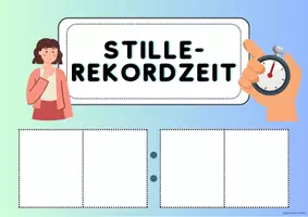 Vorschau - Poster - Stille-Rekordzeit Tafelschild Classroom Management - Seite 2
