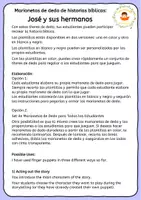 Vista previa - Manualidades / Dibujos para colorear - José - Marionetas de dedo de historias bíblicas - página 1