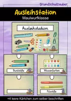 Vorschau - Bildkarten - Ausleihstation Schilder - Maulwurf für die Maulwurfklasse - Deckblatt