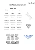 Vorschau - Arbeitsblätter - Verwechselte Buchstaben - Wortfeld sagen und Sportarten - Deckblatt