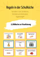 Vorschau - Präsentationen/Tafelbilder - Regeln für die Schulküche - Deckblatt