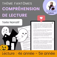 Aperçu - Tests - Compréhension de Lecture HALLOWEEN Texte à Imprimer - Page de couverture
