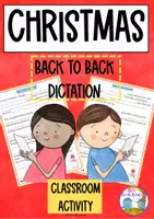 Vorschau - Lehrpläne/Lehrermaterial - Christmas Back to back dictation, 5 Pages - Deckblatt
