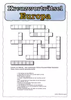 Vorschau - Quiz - Kreuzworträtsel Europa Hauptstädte Erdkunde Vertretung - Seite 1