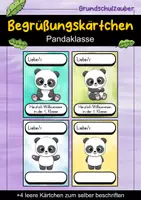 Vorschau - Arbeitsblätter - Pandaklasse Materialpaket - Panda Sparpaket - Seite 1