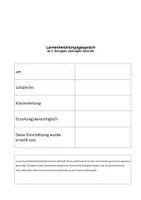 Vorschau - Arbeitsblätter - Lernentwicklungsgespräch (LEG) - Vorlage Bogen (Klasse 3) - Seite 1