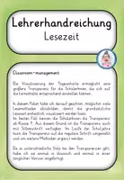 Vorschau - Präsentationen/Tafelbilder - Lesen, Stundentransparenz - Seite 1