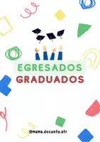 Vista previa - Decoración del aula - Graduados- Egresados (Decoración y más) - Portada