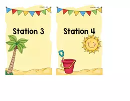 Vorschau - Stationenlernen - Klassenraumbeschriftungen "Durch das Jahr" *Growing Bundle* - Seite 2