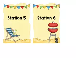 Vorschau - Stationenlernen - Klassenraumbeschriftungen "Durch das Jahr" *Growing Bundle* - Seite 3