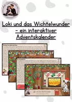 Vorschau - Text - Loki und das Wichtelwunder - interaktiver Adventskalender - Deckblatt