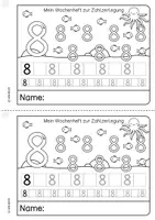 Vorschau - Arbeitsblätter - Heft: Zahlzerlegung 8 - Seite 1