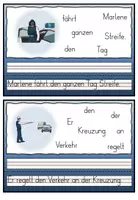 Vorschau - Aufgabenkarten - Schüttelsätze "Was machen die Polizisten?" Achtung, Notfall! - DaZ / DaF / Deutsch - Seite 2