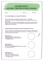 Vorschau - Arbeitsblätter - Brüche verstehen – Einführung in die Bruchrechnung für die 6. Klasse - Seite 2
