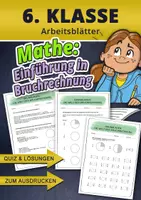 Vorschau - Arbeitsblätter - Brüche verstehen – Einführung in die Bruchrechnung für die 6. Klasse - Deckblatt