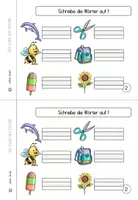 Vorschau - Arbeitsblätter - Kleines Deutschheft Klasse 1 - sommerliches Design - Seite 3