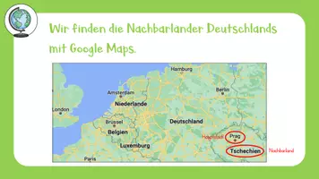 Vorschau - Arbeitsblätter - Google Maps: Nachbarländer Deutschlands (Kl. 4) - Seite 3