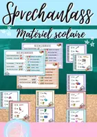 Vorschau - Bildkarten - Sprechanlass: Matériel scolaire (Dialogues) - Deckblatt