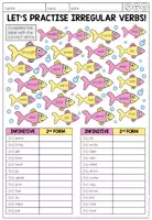 Vorschau - Arbeitsblätter - Irregular Verbs – Simple Past, Past Simple, unregelmäßige Verben Englisch | Grammatik Übungen, Englisch Arbeitsblatt, Verbformen üben und wiederholen, 5., 6. Klasse, Sekundarstufe - Seite 1