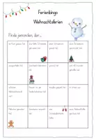 Vorschau - Anderer Materialtyp - Ferienbingo Weihnachtsferien - Seite 3