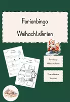 Vorschau - Anderer Materialtyp - Ferienbingo Weihnachtsferien - Deckblatt